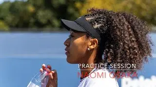 Naomi Osaka Practice for Quarterfinal of the US Open 2025