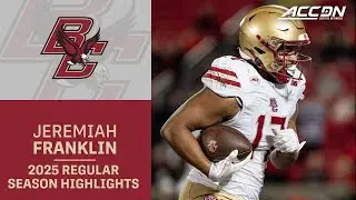 Jeremiah Franklin&nbsp;2025 Regular Season Highlights | Boston College WR