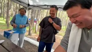 Birthday   Celebration in Two Jack Lake campground 2025 with Friends and Family 