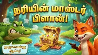 நரியின் மாஸ்டர் பிளான்! 🦊 முதலைக்கு வந்த சோதனை | Moral Stories | Tamil Animal Stories