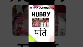 hubby meaning in hindi  | HUBBY HINDI WORD MEANING |