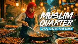 MUSLIM QUARTER HALAL FOODIE | XI'AN CHINA 🇨🇳 [4K]