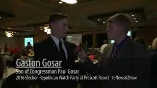 Gaston Gosar Talks About His Father's Win.