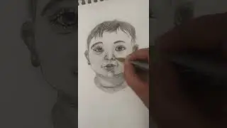 Cute Baby Face Pencil Sketch Hand Drawing Art#babydrawing#pencilsketch#sketchart#handdrawing