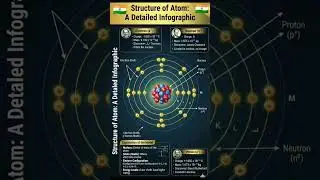 Atom, structure of atom, #science, #gk, #india, #indian, #shorts, #viral, #viralvideo, #trending,