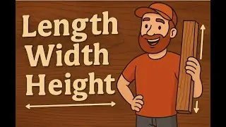 🪚 Woodworking 101: What's Length, Width & Height? (5-Minute Quick Guide!) 📏