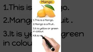 Five Lines on Mango in English,Five lines on mango for kids 🥭🥭#shorts#studywithshipra