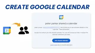 Как создать общий календарь Google?