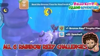 Hello Kitty Island Adventure - ALL 6 rainbow reef CHALLENGES