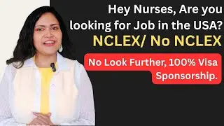 USA Nursing Jobs with 100% Visa Sponsorship! (NCLEX or No NCLEX)