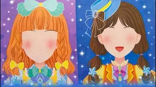 { 💚Paper diy🎉} Decorating Dolls with Beautiful Accessories🍒Stiicker book |ASMR