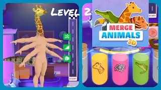 MERGE ANIMALS 3D - Gameplay Walkthrough Level 2 (Android,iOS)