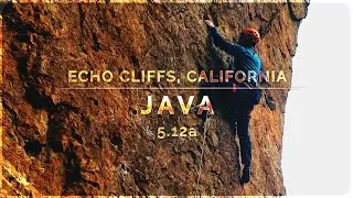 Java 5.12a : one last retrotrash onsight : Sport Climbing Echo Cliffs, CA