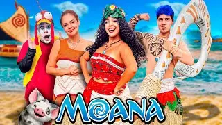 NOS TRANSFORMAMOS NA TURMA DA MOANA POR 24 HORAS!! uma coisa terrível aconteceu*