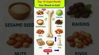 Build Stronger Bones Naturally: Top 10 Superfoods You Need to Eat! #BoneHealth #StrongBones