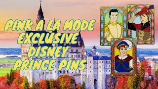 Pink a La Mode Disney Pin Haul! Exclusive Stained Glass Disney Princes Pins!
