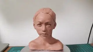 Голова глиняной скульптуры5