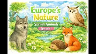 Spring Animals of Europe for kids | Educational Nature Video (Episode 1)