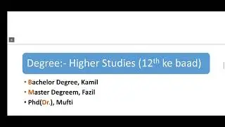 Ilmi Taraqqi (Career Development) for Madarsa Students