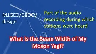What is the Beam Width of My Moxon Yagi?