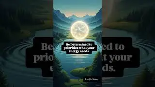 Be Determined to prioritize what your energy needs.
