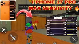 IPHONE 17 PRO MAX FF SENSIVITY 🔥|| FF ALL SETTING SENSIVITY #freefire #freefiremax #settings 