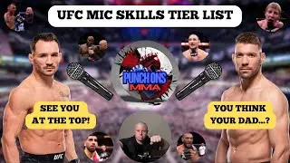 CURRENT UFC Fighters Ranked by Mic Skills | Octagon Interviews | Tier List