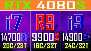 INTEL i7 14700KF vs RYZEN 9 9900X vs INTEL i9 14900KF || PC GAMES BENCHMARK TEST ||