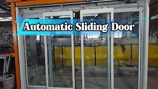 Motorized Sliding Door | Two-Track Four-Panel Design For Commercial Entry