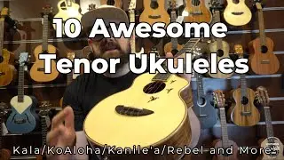 10 x AWESOME SOLID WOOD TENOR UKULELES