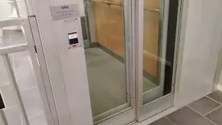 GOT ALMOST BUSTED! Grey NTD K2002/P1000 screw driven elevator @ Spiralen, Norrköping, Sweden.