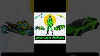 ONLY GREEN COLOUR CHALLENGE 🤔 FREE FIRE