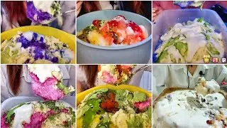 YY || Ice with cream, passion fruit, matcha and milk powder || unseen live