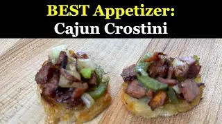 Great Appetizer: Cajun Crostini with Smoked Sausage, Cajun Trinity and Garlic Crostini | Finger Food