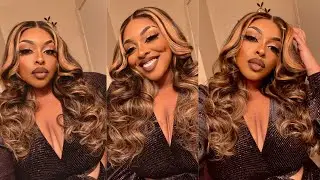 GRWM // STYLING AYIYI HAIR GLUELESS HIGHLIGHTED 4x4 CLOSURE WIG | Alashia XO