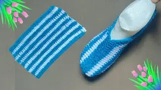 Easy Woolen Socks Slippers Knitting Tutorial | Stylish Woolen Socks Slippers for Ladies #winterwear