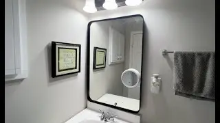 Bathroom Mirror for over Sink with Magnifying Mirror Demo