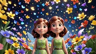 Four Fairy Friends in the Garden Glow | Fairy Song for Kids | Nursery Rhymes and Learning Fun