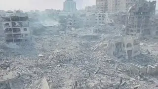 Streets in Gaza City decimated, innocent civilians killed as ongoing Israel-Hamas conflict continues