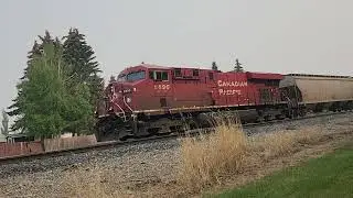 CP 8890 ES44AC locomotive start up.  Penhold AB May 20th 2023.