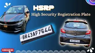 2025 Tata Tiago HSRP Installation (High Security Number Plate) #tatatiago #hsrpnumberplate