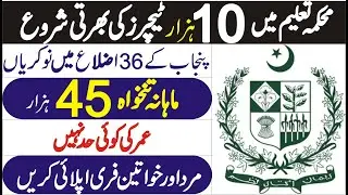 Higher Education Department Punjab Jobs 2021 | Teachers CTIs Jobs 2021
