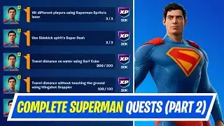 Fortnite Complete All Superman Quests - How to EASILY Complete Superman Call to Action Quests