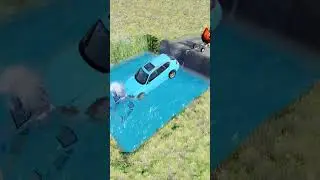 Mixed Color Small to Giant vs Unfinished Road &ndash; BeamNG.drive #beamngdrive #automobile #usa #beamng