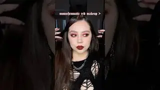 monochromatic red makeup 🥀🖤 #altmakeup #altstyle #gothmakeup #redeyeshadow