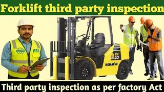 Forklift load test, forklift third party inspection, safe load test of forklift, #hselearningpoint 