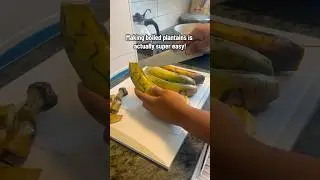 Making boiled plantains is actually super easy! #cookingathome #plantains #foodie