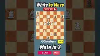 Mate in Two Can You Find It #chesspuzzle #chessproblem #matein2
