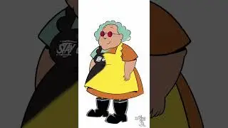 Procreate  &bull; Courage the Cowardly Dog ( Muriel Bagge ) &bull; #procreate #drawing #shorts #shortsvideo