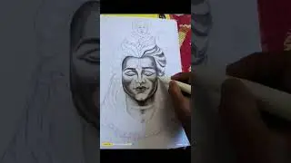 @FineArtTips lord Shiva potrait sketch grafite and charchol 😍🙏🙏